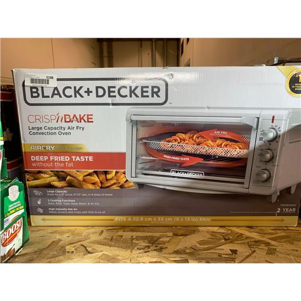 Black + Decker Crisp n Bake Large Capacity Air Fryer Oven