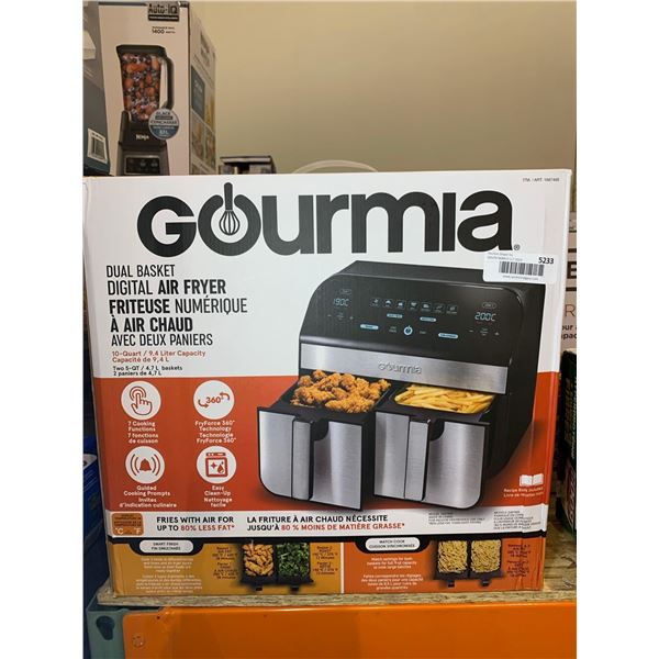 Gourmia Digital Air Fryer Dual Basket