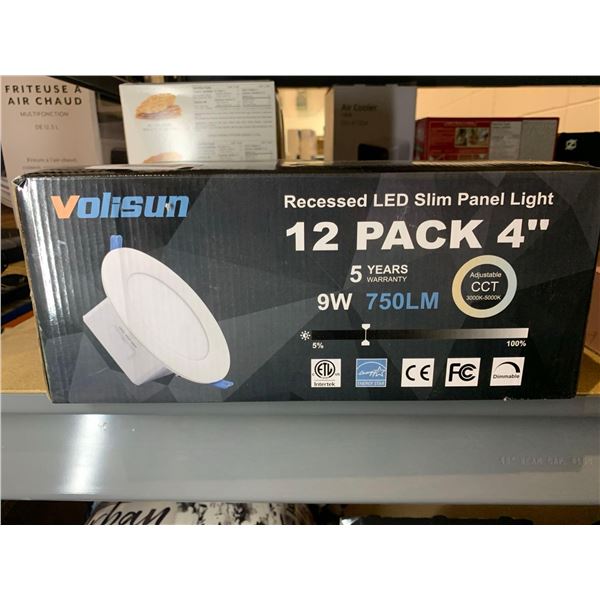 Volisun recessed LED slim panel lights pack of 12