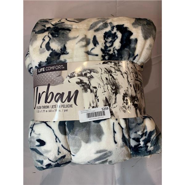 Life comfort plush throw blanket 60"x70"