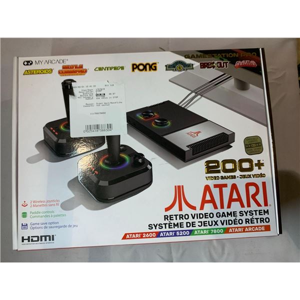 My arcade ATARI retro video game system, over 200 video games