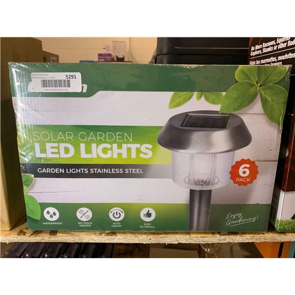 Signature garden solar LED lights, pack of 6