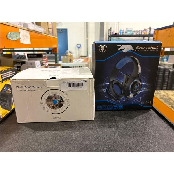 Wireless security camera and Beeexcellent gaming headset