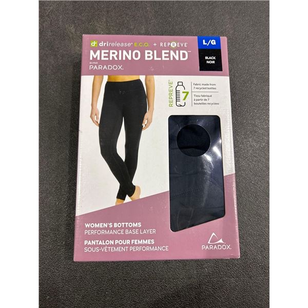 Paradox merino blend womens leggings, size large