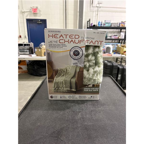 Berkshire life heated throw blanket