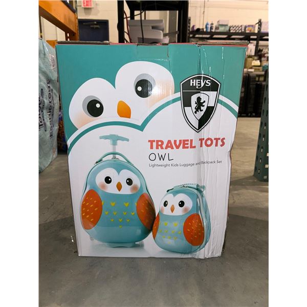 Heys travel tots owl luggage and backpet set for children