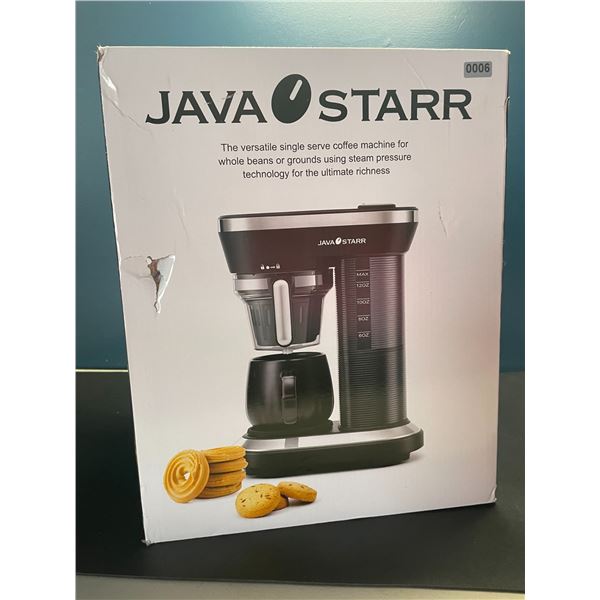 Lot of 1 Java Starr Single Serve Coffee Machine w/ Built-In Grinder for Whole Beans - BRAND NEW!