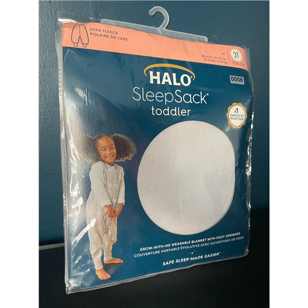 Lot of 1 Halo Sleep Sack/Wearable Blanket for Toddlers - 3T - Grey