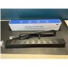 Image 1 : Lot of 1 Metal Mount 8-Outlet Power Strip Surge Protector w/ 6FT Cord - Brand New!