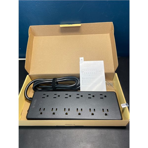 Lot of 1 Trond Prime Power Bar/Surge Protector with 12 Outlets & 4 USB Ports - Brand New!