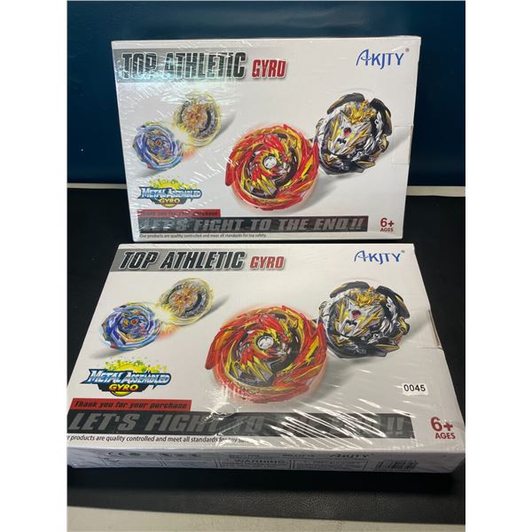 Lot of 2 Bey-Blade Style Toy Sets for Kids - Brand New Sealed!