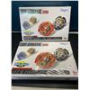 Image 1 : Lot of 2 Bey-Blade Style Toy Sets for Kids - Brand New Sealed!