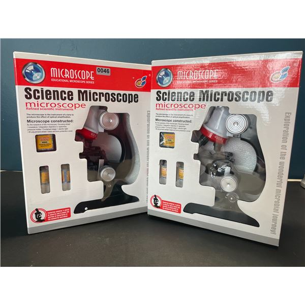 Lot of 2 Kid's Science Microscope Kits  - 1200X Magnification - Educational Microscopes - Brand New!
