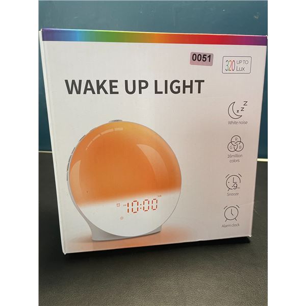 Lot of 1 Sunrise Alarm Clock/White Noise Sleep Machine Multi-Colour Light - Brand New!