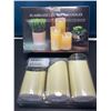 Image 1 : Lot of 1 Box of LED Flameless Mood Candles w/ Remote Control - 3 Candles Included - Brand New!