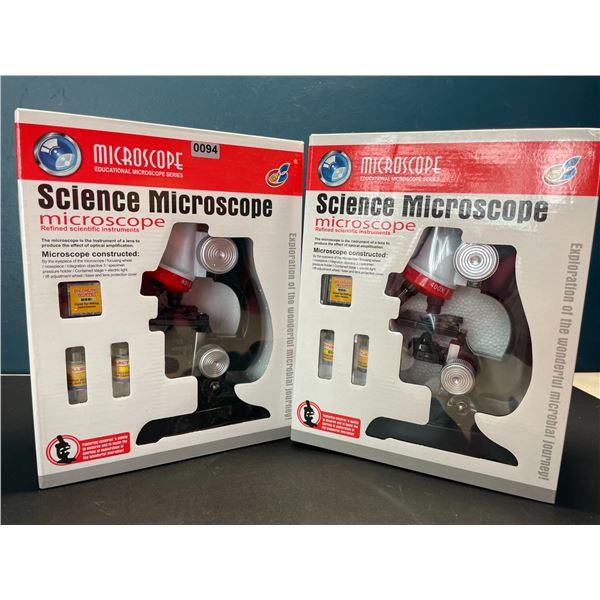 Lot of 2 Kid's Science Microscope Kits  - 1200X Magnification - Educational Microscopes - Brand New!