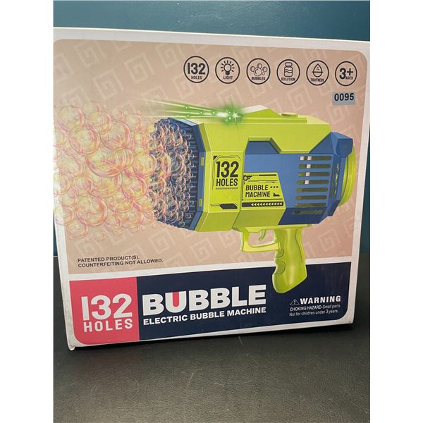 Lot of 1 Rocket Bazooka Automatic/Rechargeable Bubble Gun - 132 Holes - Blows SO MANY BUBBLES!!