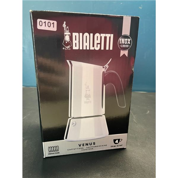 Lot of 1 Bialetti Venus Stainless Steel Stovetop Espresso Maker - 4 Cup - Brand New!