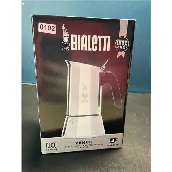 Lot of 1 Bialetti Venus Stainless Steel Stovetop Espresso Maker - 4 Cup - Brand New!