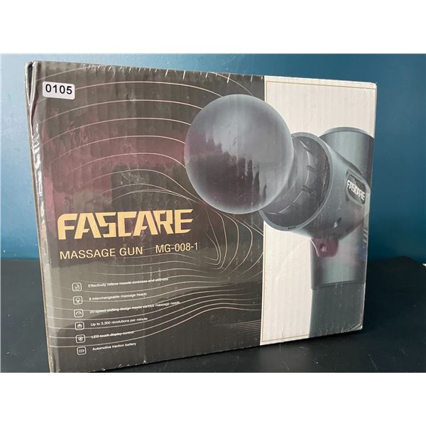 Lot of 1 Fascare 20-Speed Handheld Deep-Tissue Massage Gun - Brand New Sealed!
