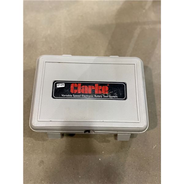 Lot of 1 Clarke Rotary Tool and Accessories - Used - Powers On