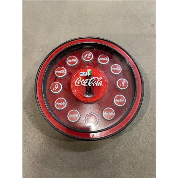 Lot of 1 Vintage Style CocaCola Clock - Used