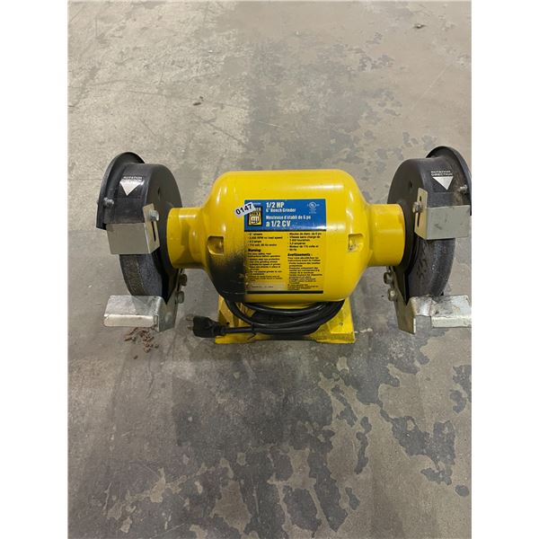 Lot of 1 Powerfist 1/2HP 6" Bench Grinder - Used - Powers On