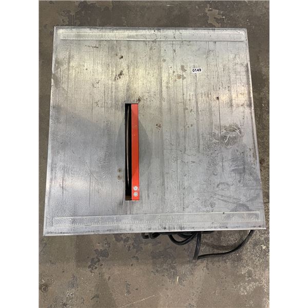 Lot of 1 7" Bench Top Tile Saw