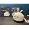 Image 1 : Lot of 2 Cute Bunny Silicone Night Lights - Rechargeable