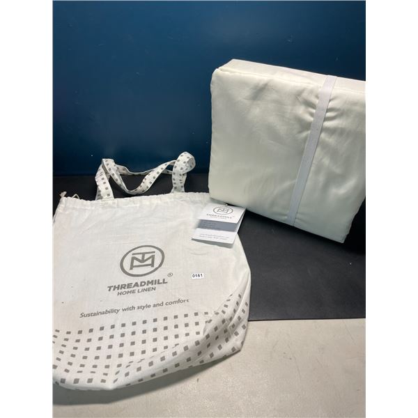 Lot of 1 Threadmill Home Linen 600 Thread Count Ivory FullSize Bed Sheet Set