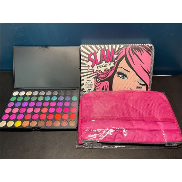 Lot of 1 Slam Beauty 120-Colour Eyeshadow Palette w/ Cosmetic Bag