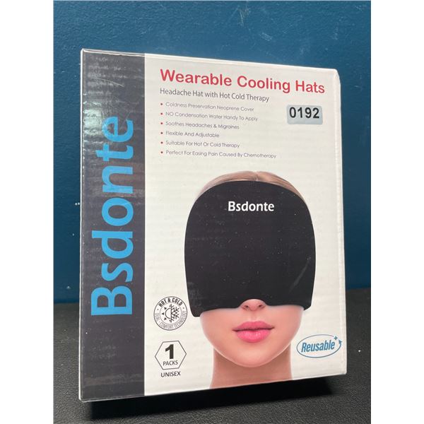 Lot of 1 Wearable Cooling Hat - Headache/Migraine Relief Hat with Hot & Cold Therapy - Brand New!
