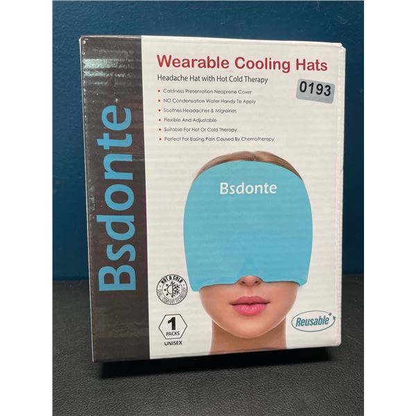 Lot of 1 Wearable Cooling Hat - Headache/Migraine Relief Hat with Hot & Cold Therapy - Brand New!