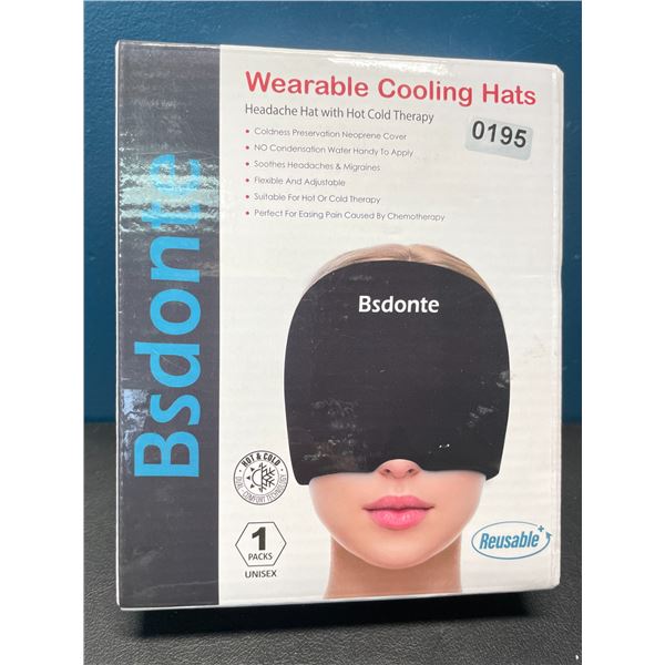 Lot of 1 Wearable Cooling Hat - Headache/Migraine Relief Hat with Hot & Cold Therapy - Brand New!