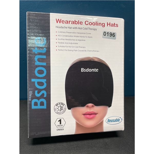 Lot of 1 Wearable Cooling Hat - Headache/Migraine Relief Hat with Hot & Cold Therapy - Brand New!