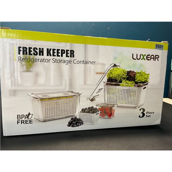 Lot of 1 Refrigerator Storage Container Set - 3PCS