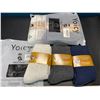 Image 1 : Lot of 2 Packs of Yoicy Men's Heavy Thick Wool Socks - 3 Pairs Per Pack/6 Total