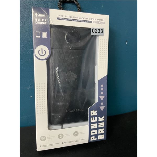 Lot of 1 High Capacity 10,000mAh Powerbank/Portable Charger - New Sealed!