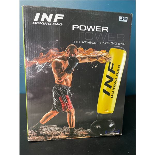 Lot of 1 Inflatable Punching Bag/Boxing Bag w/ Foot Pump - Brand New! (Stands Approx. 5FT Tall)