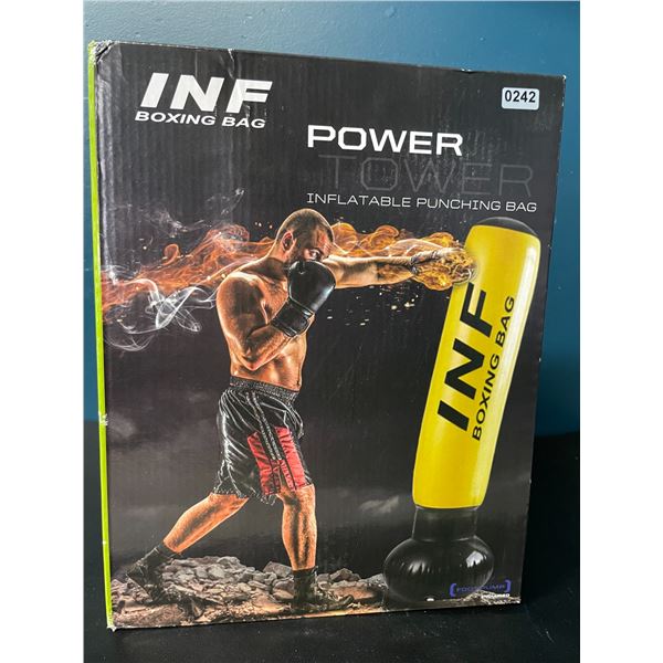 Lot of 1 Inflatable Punching Bag/Boxing Bag w/ Foot Pump - Brand New! (Stands Approx. 5FT Tall)