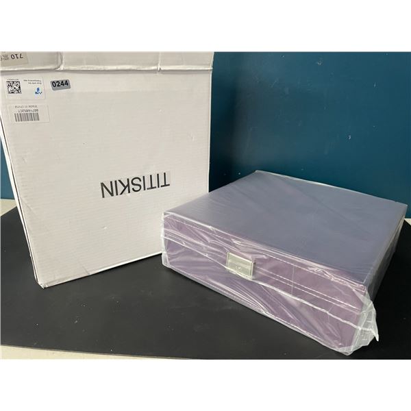 Lot of 1 Jewelry Storage Box - Purple Velvet Design