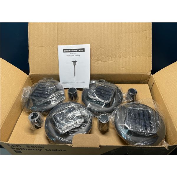 Lot of 1 Box of LED Solar Pathway Lights - 8 Pack - Brand New!