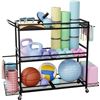 Image 1 : Lot of 1 Multifunction Home Gym Yoga Mat/Workout Gear Storage Rack - Brand New Sealed!