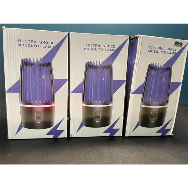 Lot of 3 Electric Bug Zappers/Mosquito Zappers - Attracts & Eliminates Flying Bugs!
