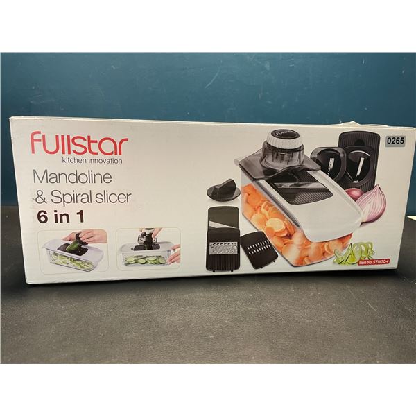 Lot of 1 Fullstar 6-in-1 Mandoline & Spiral Slicer for Vegetables - Brand New!