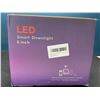 Image 4 : Lot of 1 Box of 6-Inch Smart LED Recessed Lights - Brand New! 4PCS Included