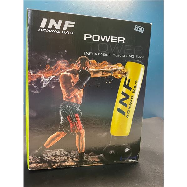 Lot of 1 Inflatable Punching Bag/Boxing Bag w/ Foot Pump - Brand New! (Stands Approx. 5FT Tall)