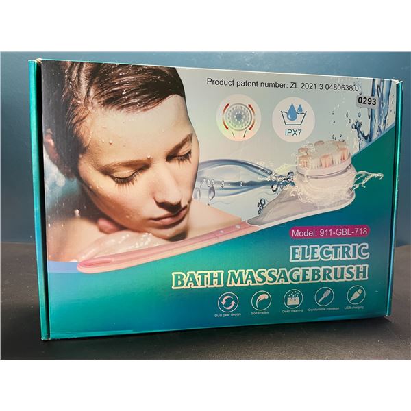 Lot of 1 Electric Bath/Shower Massage Brush - USB Rechargeable - Brand New!
