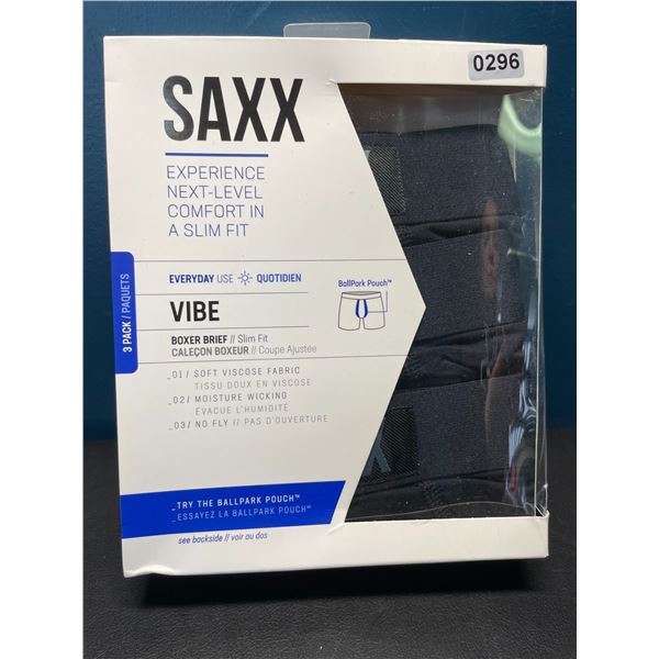 Lot of 1 Pack of SAXX Vibe Boxer Briefs for Men - Size Small - 3 Pack!