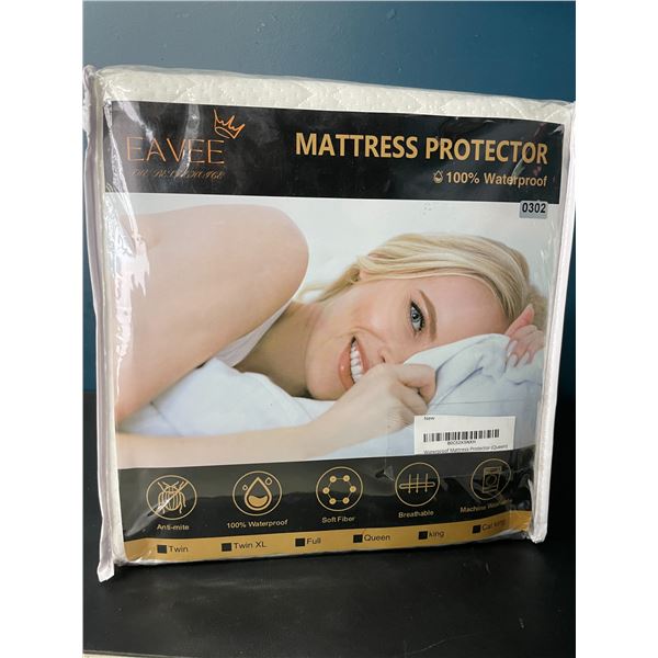 Lot of 1 Eavee Queen Size Waterproof Matress Protector - Brand New